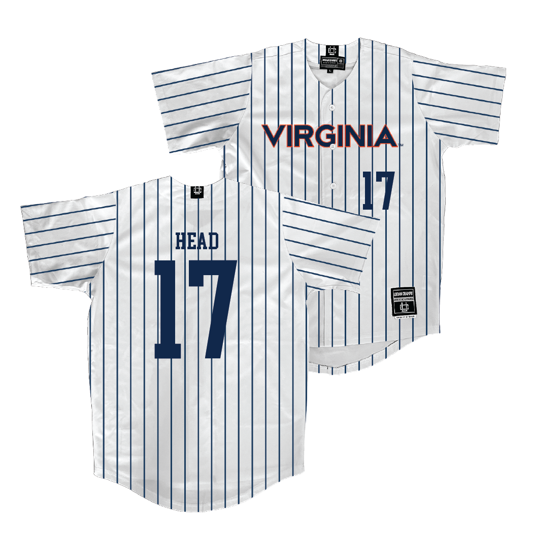 Virginia Baseball White Jersey  - Tristan Head