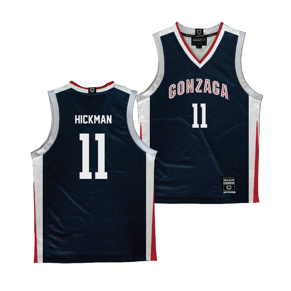 Gonzaga Men's Basketball Navy Jersey - Nolan Hickman | #11