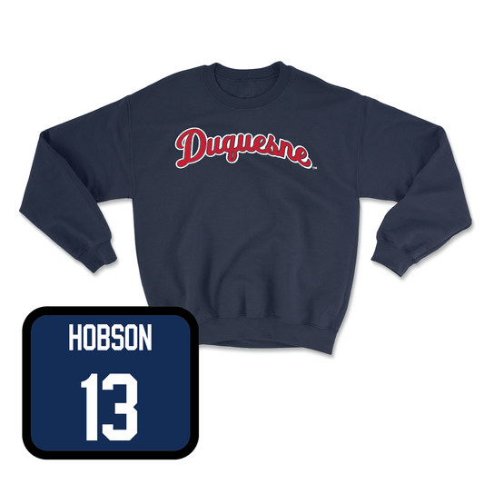 Duquesne Women's Volleyball Navy Script Crew   - Avery Hobson