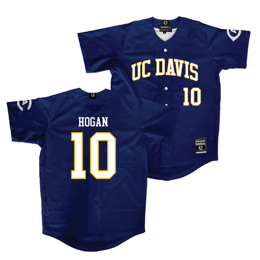 UC Davis Baseball Navy Jersey - Kaden Hogan | #10