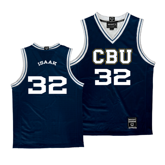 CBU Men's Basketball Navy Jersey - Tyler Isaak | #32
