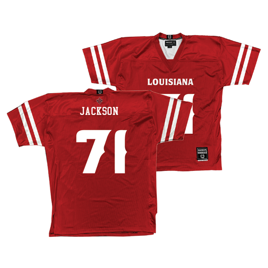 Louisiana Football Red Jersey - George Jackson | #71