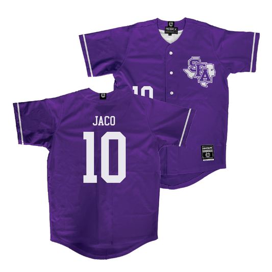 SFA Baseball Purple Jersey - Skyler Jaco | #10