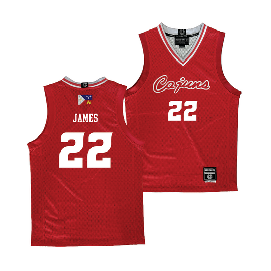 Louisiana Women's Basketball Red Jersey - Jaylyn James | #22
