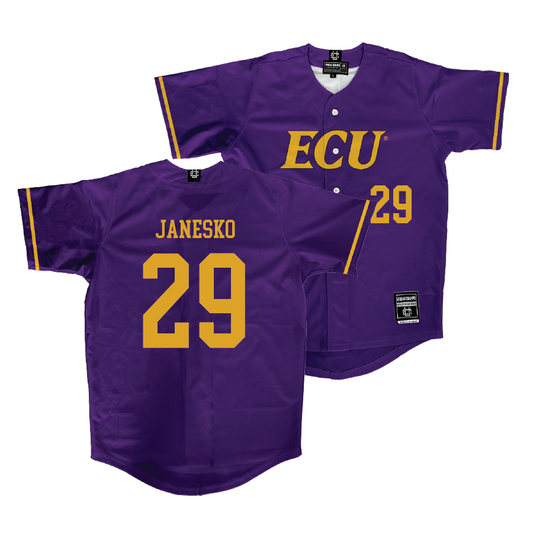East Carolina Purple Baseball Jersey - Jason Janesko | #29