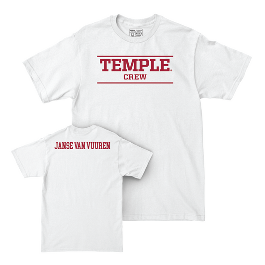 Temple Men's Crew White Classic Comfort Colors Tee - Brandon Janse Van Vuuren