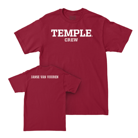Temple Men's Crew Cherry Staple Tee - Brandon Janse Van Vuuren