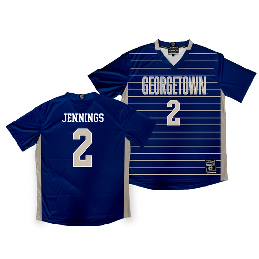 Georgetown Men's Soccer Navy Jersey  - Maximus Jennings