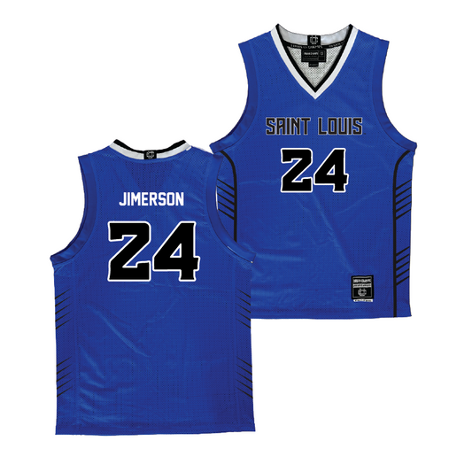 Saint Louis Men's Basketball Royal Jersey - Gibson Jimerson | #24