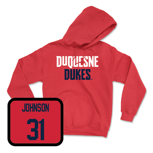 Duquesne Women's Basketball Red Dukes Hoodie - Precious Johnson