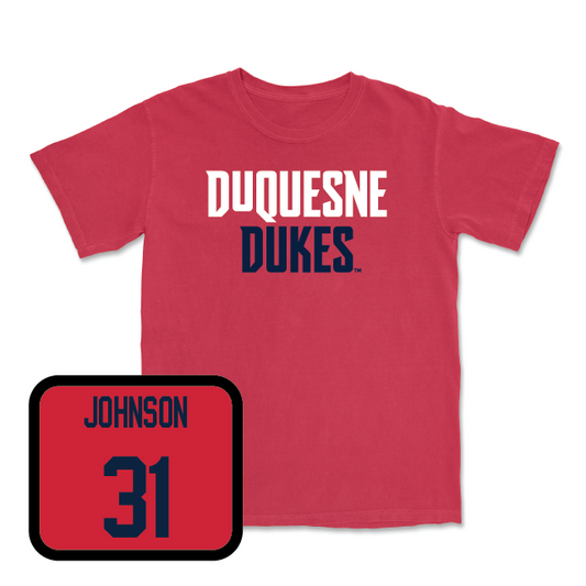 Duquesne Women's Basketball Red Dukes Tee - Precious Johnson