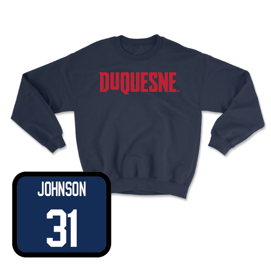 Duquesne Women's Basketball Navy Duquesne Crew - Precious Johnson