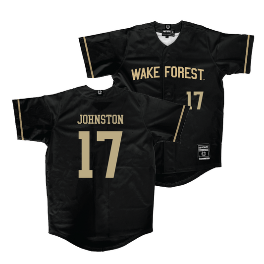Wake Forest Baseball Black Jersey - Zach Johnston | #17