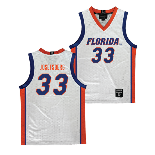 Florida Men's Basketball White Jersey - Cooper Josefsberg | #33