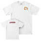 Winthrop Men's Track & Field White Logo Comfort Colors Tee  - Maurion Jamison