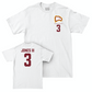 Winthrop Men's Basketball White Logo Comfort Colors Tee  - Paul Jones III