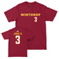 Winthrop Men's Basketball Maroon Sideline Tee  - Paul Jones III