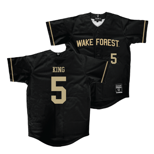 Wake Forest Baseball Black Jersey - Seaver King | #5