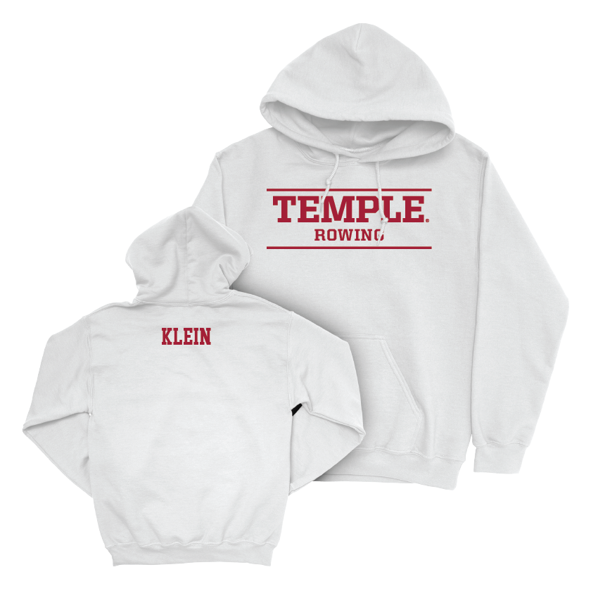 Temple Women's Rowing White Classic Hoodie  - Hannah Klein