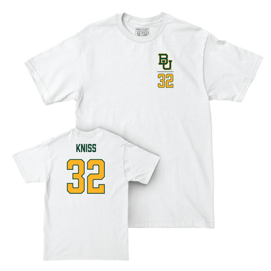 Baylor Women's Soccer White Logo Comfort Colors Tee - Claire Kniss