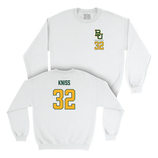 Baylor Women's Soccer White Logo Crew  - Claire Kniss