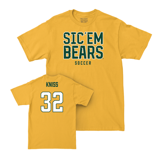 Baylor Women's Soccer Gold Sic 'Em Tee  - Claire Kniss