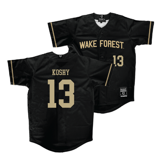 Wake Forest Baseball Black Jersey - Andrew Koshy | #13