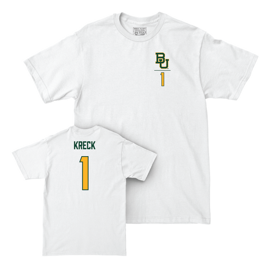 Baylor Women's Volleyball White Logo Comfort Colors Tee   - Harley Kreck