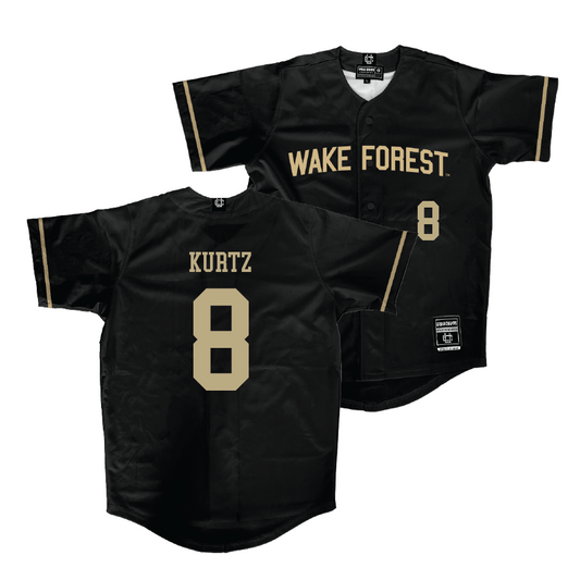 Wake Forest Baseball Black Jersey - Nick Kurtz | #8