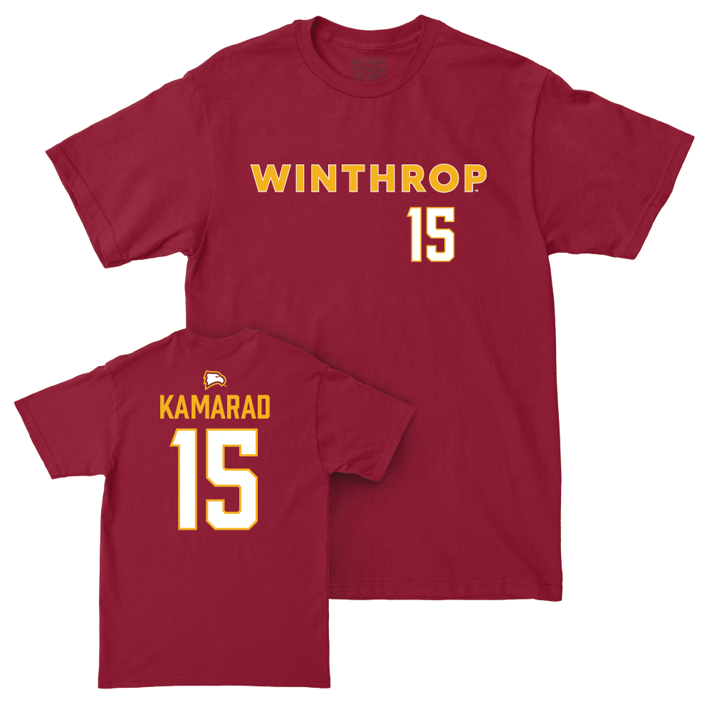 Winthrop Men's Basketball Maroon Sideline Tee  - Tommy Kamarad