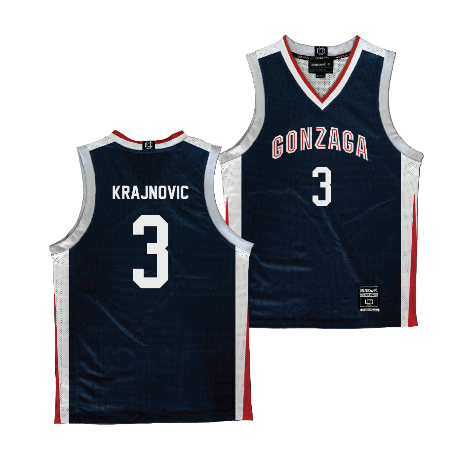 Gonzaga Men's Basketball Navy Jersey - Luka Krajnovic | #3