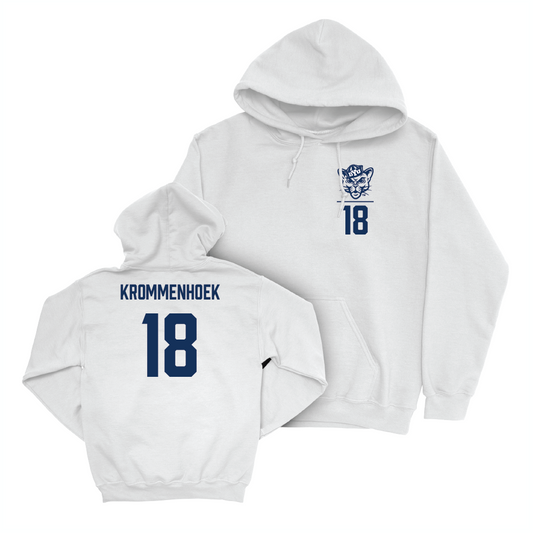 BYU Men's Soccer White Logo Hoodie  - Mika Krommenhoek