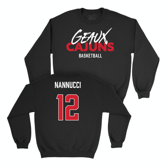 Louisiana Men's Basketball Black Geaux Crew - Giovanni Nannucci Small