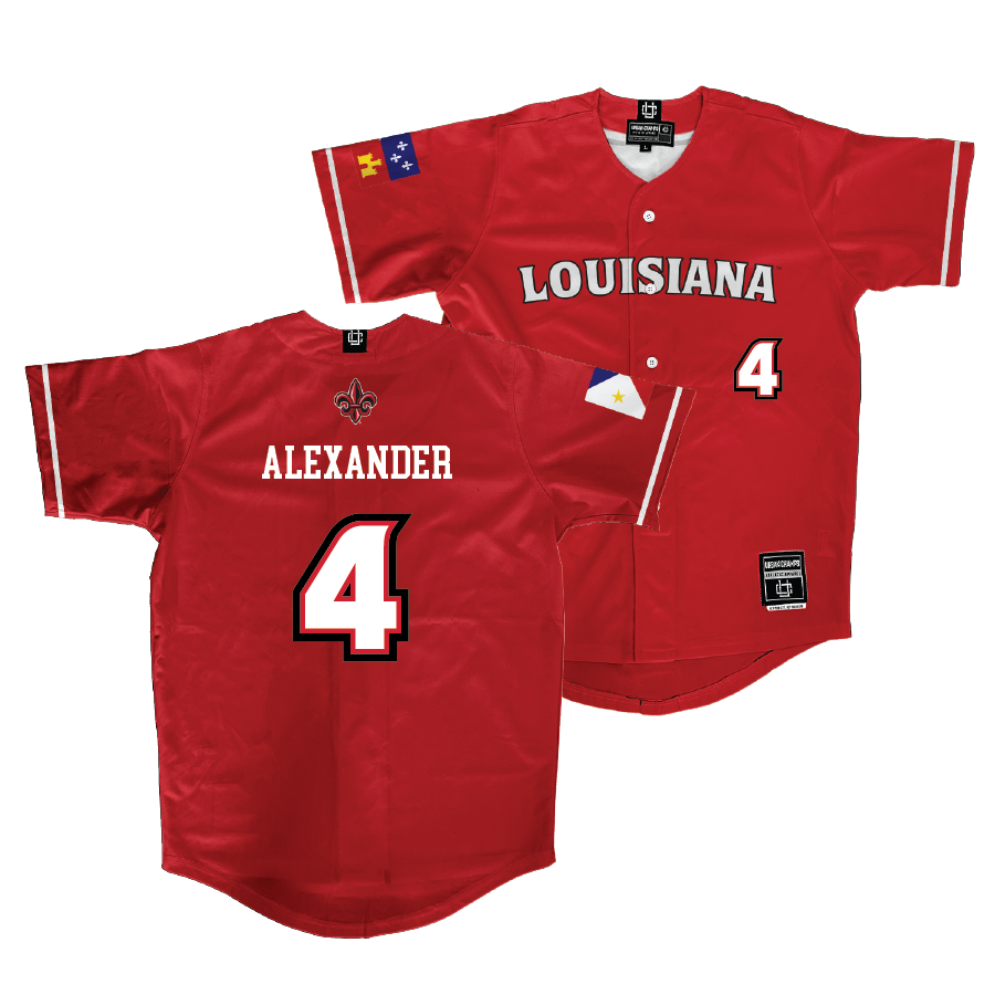 Louisiana Baseball Red Jersey  - Josh Alexander Small