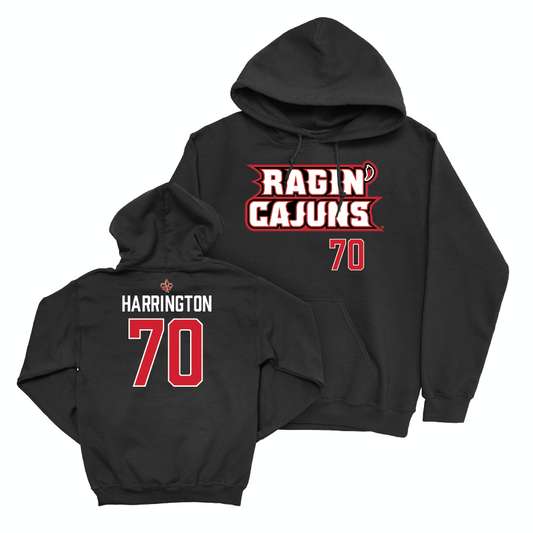 Louisiana Football Black Ragin' Cajuns Hoodie - Jax Harrington Small