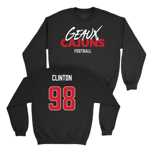 Louisiana Football Black Geaux Crew - Mason Clinton Small