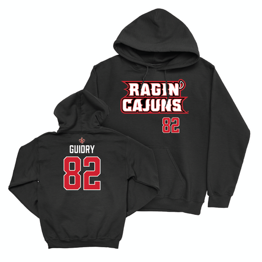 Louisiana Football Black Ragin' Cajuns Hoodie - Rhett Guidry Small
