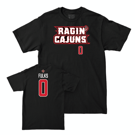 Louisiana Men's Basketball Black Ragin' Cajuns Tee - Themus Fulks Small