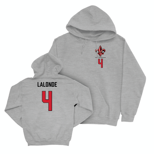 Louisiana Women's Volleyball Sport Grey Logo Hoodie  - Caroline Lalonde