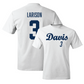 UC Davis Football White Script Comfort Colors Tee - Lan Larison