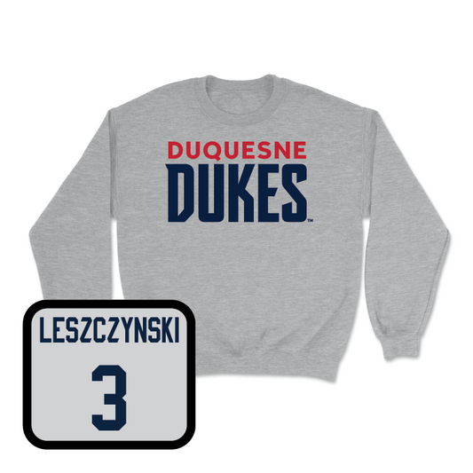 Duquesne Women's Lacrosse Sport Grey Lock Crew  - Mackenzie Leszczynski