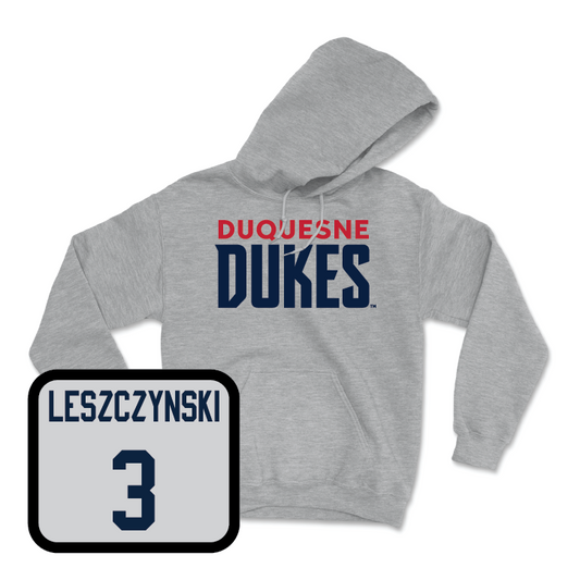 Duquesne Women's Lacrosse Sport Grey Lock Hoodie  - Mackenzie Leszczynski