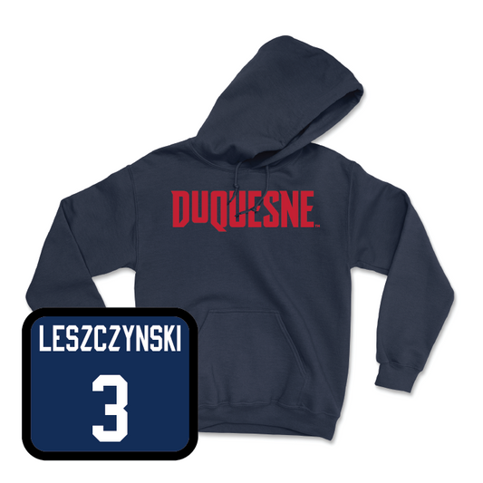 Duquesne Women's Lacrosse Navy Duquesne Hoodie  - Mackenzie Leszczynski