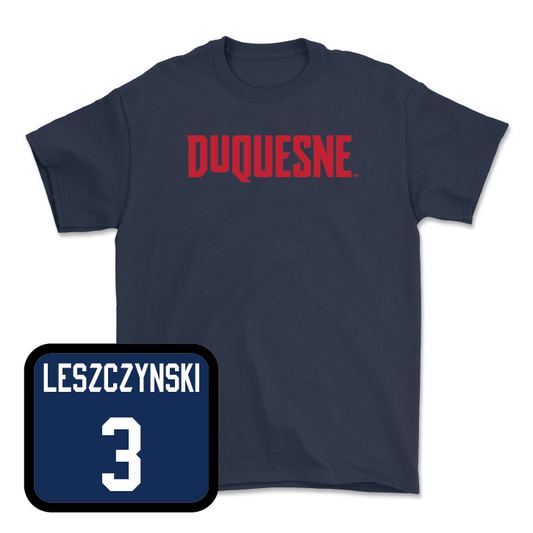 Duquesne Women's Lacrosse Navy Duquesne Tee  - Mackenzie Leszczynski