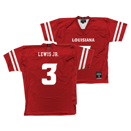 Louisiana Football Red Jersey - Tyrone Lewis Jr. | #3