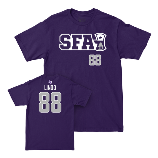 SFA Football Purple Sideline Tee  - Lavar Lindo