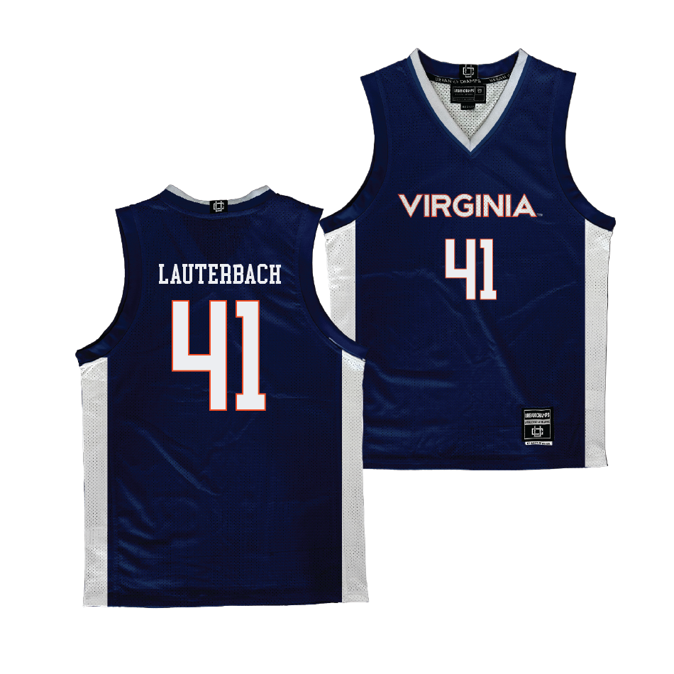 Virginia Women's Basketball Navy Jersey - Taylor Lauterbach