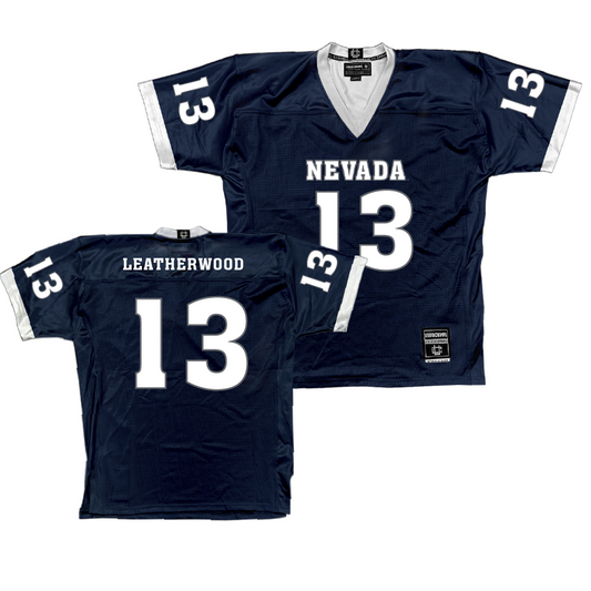 Nevada Navy Football Jersey   - Jax Leatherwood