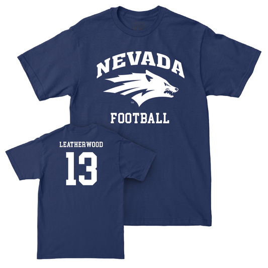 Nevada Football Navy Staple Tee   - Jax Leatherwood
