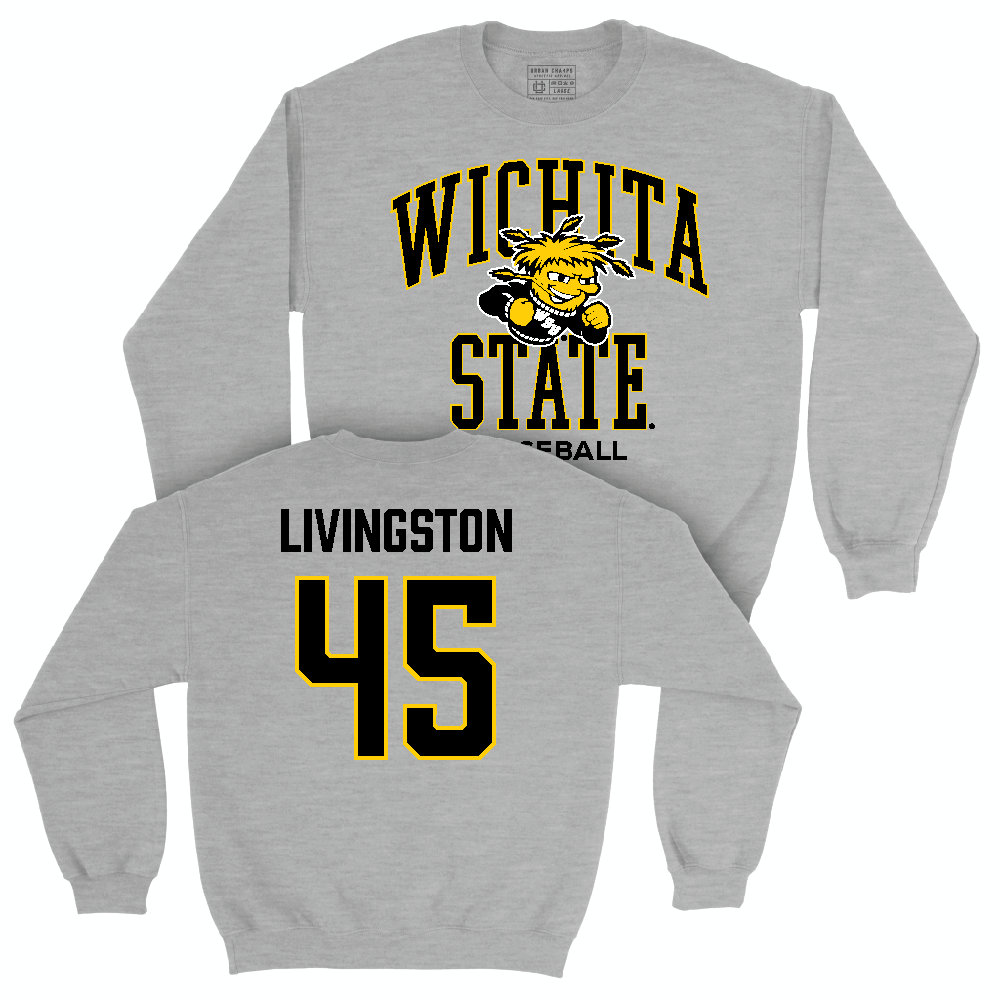 Wichita State Baseball Sport Grey Classic Crew  - Josh Livingston